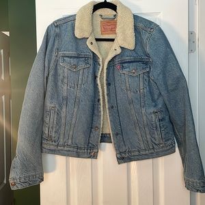 Levi Sherpa Jean Jacket